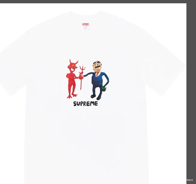 M Business S Tee White and Black XL Devil 23SS Trading Contract L T-shirt Printed 0914